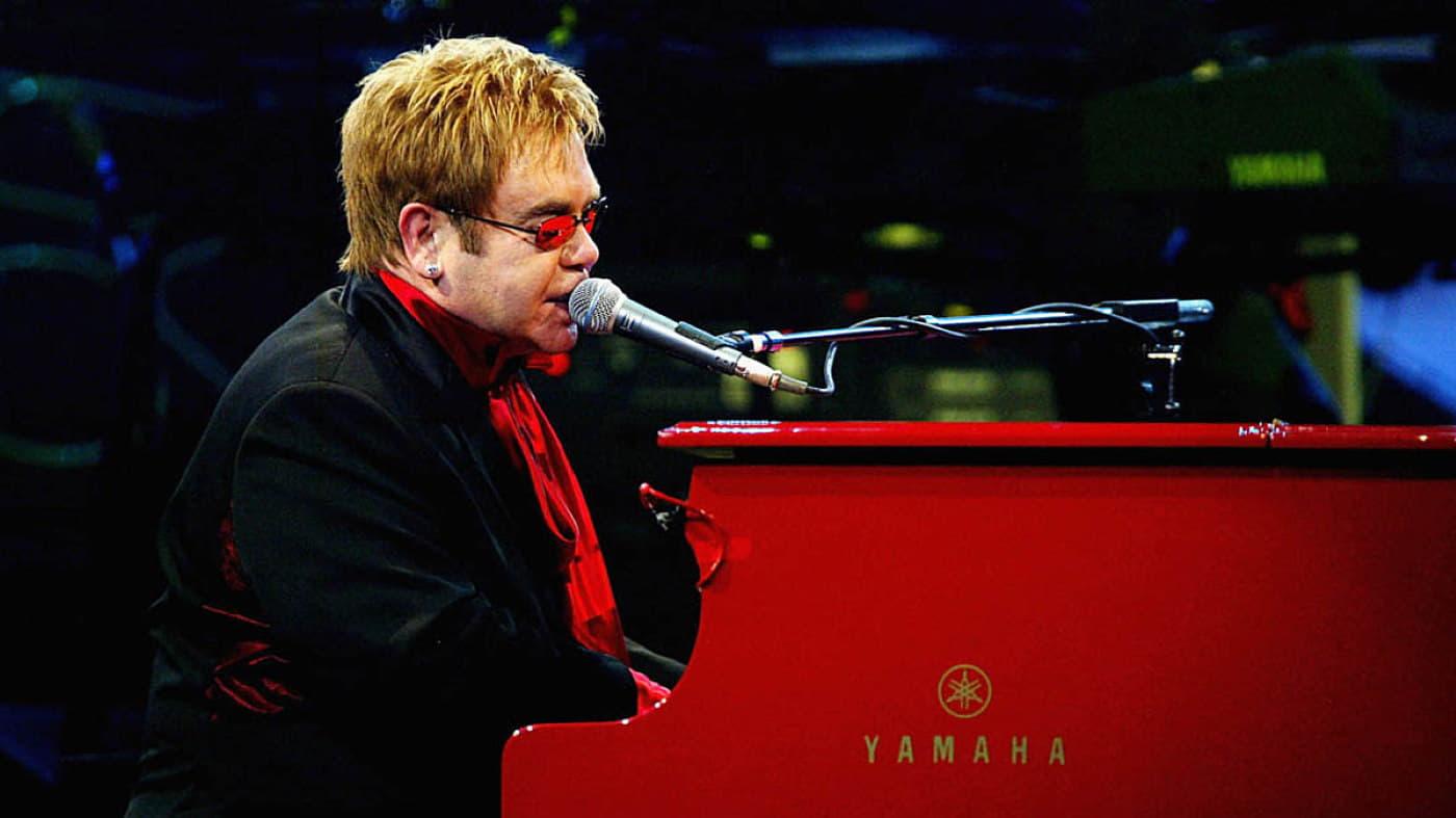 Elton John: The Red Piano backdrop