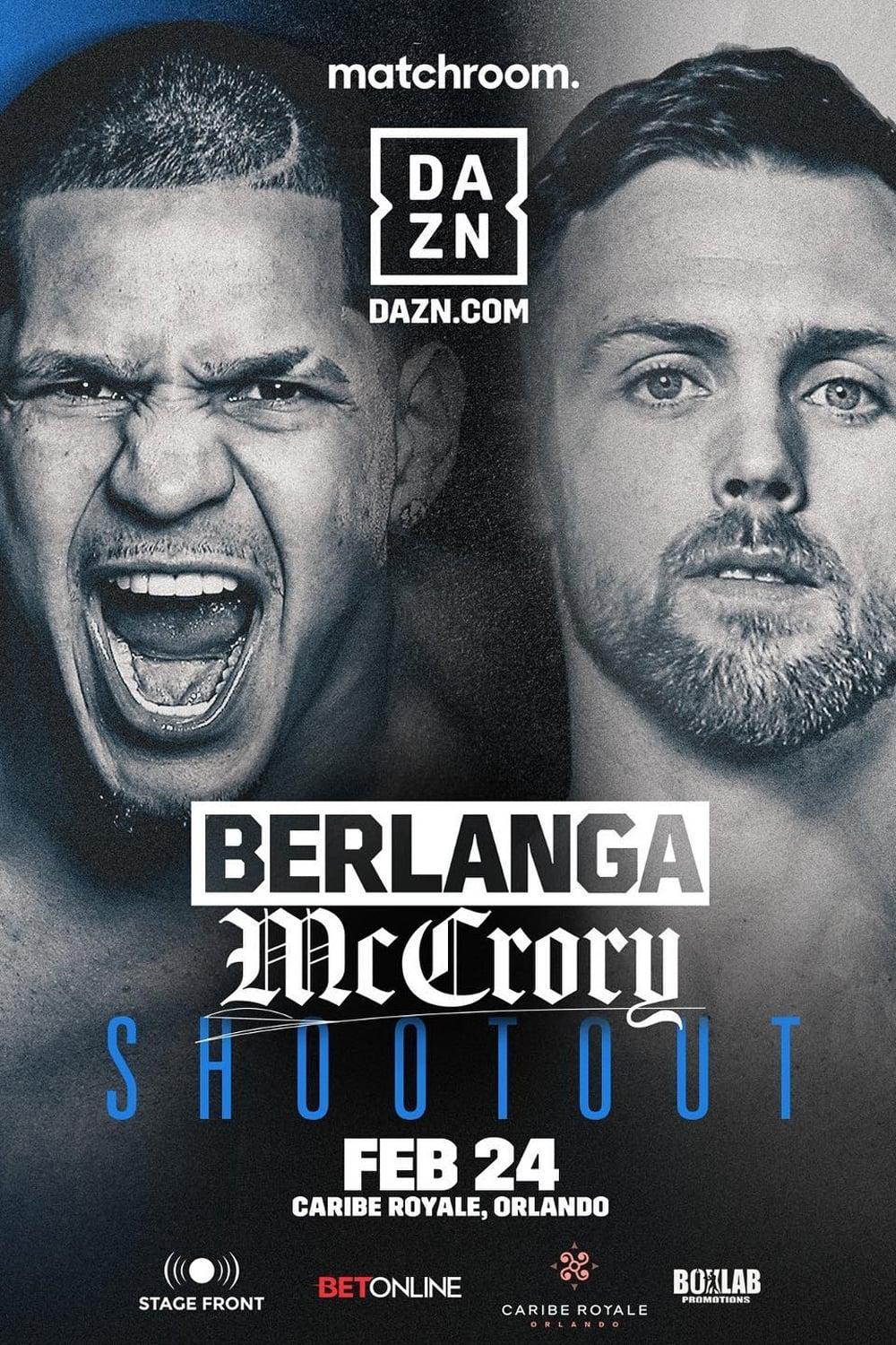 Edgar Berlanga vs. Padraig McCrory poster