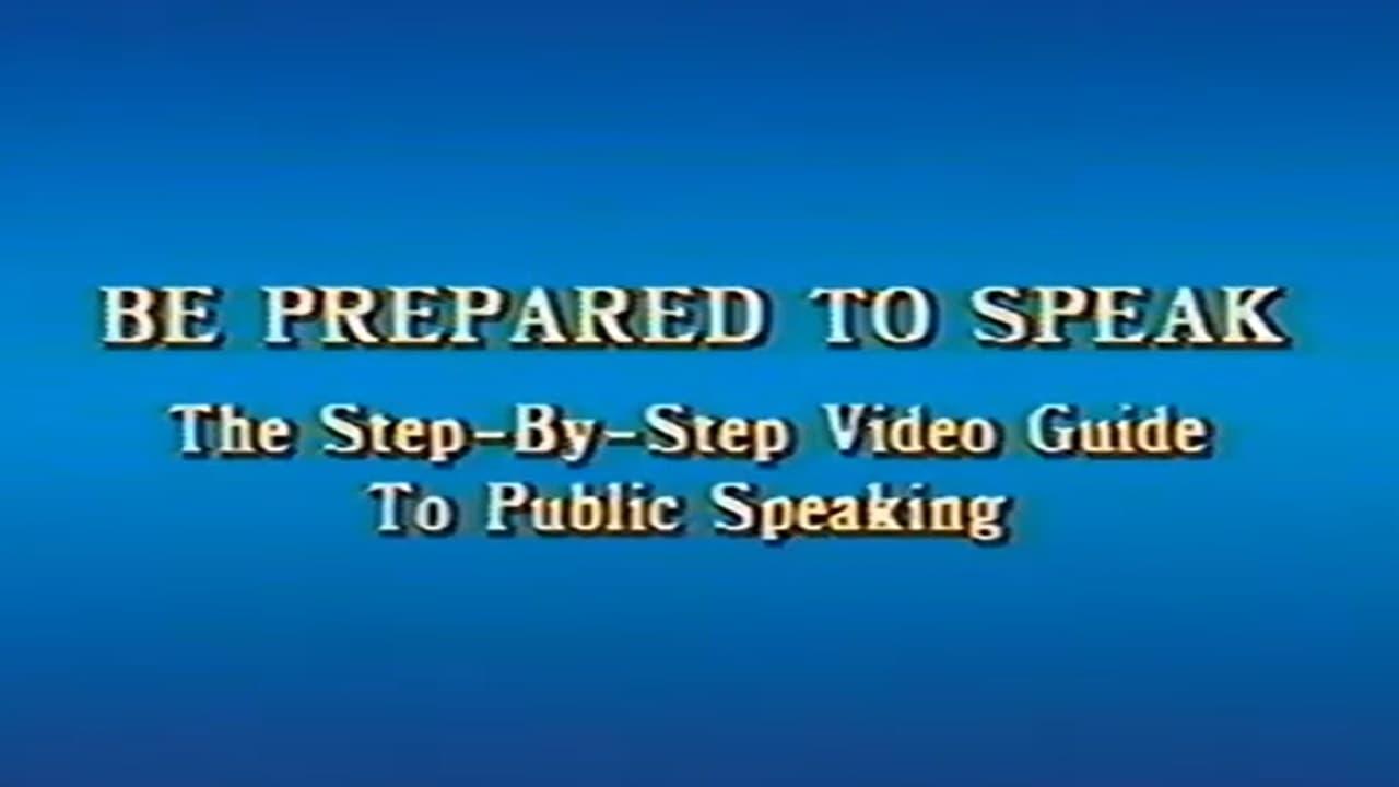 Be Prepared to Speak backdrop