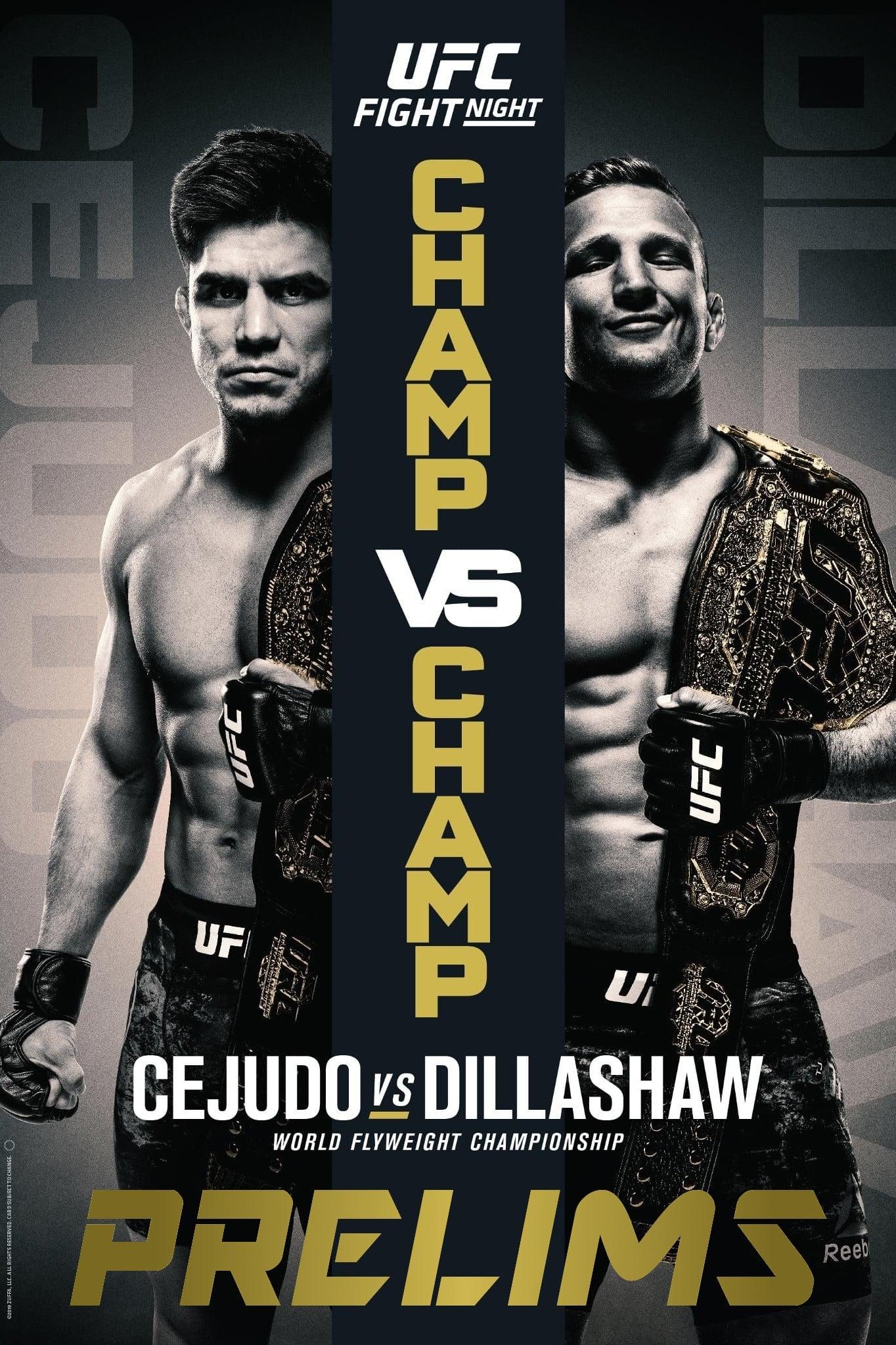 UFC Fight Night 143: Cejudo vs. Dillashaw poster