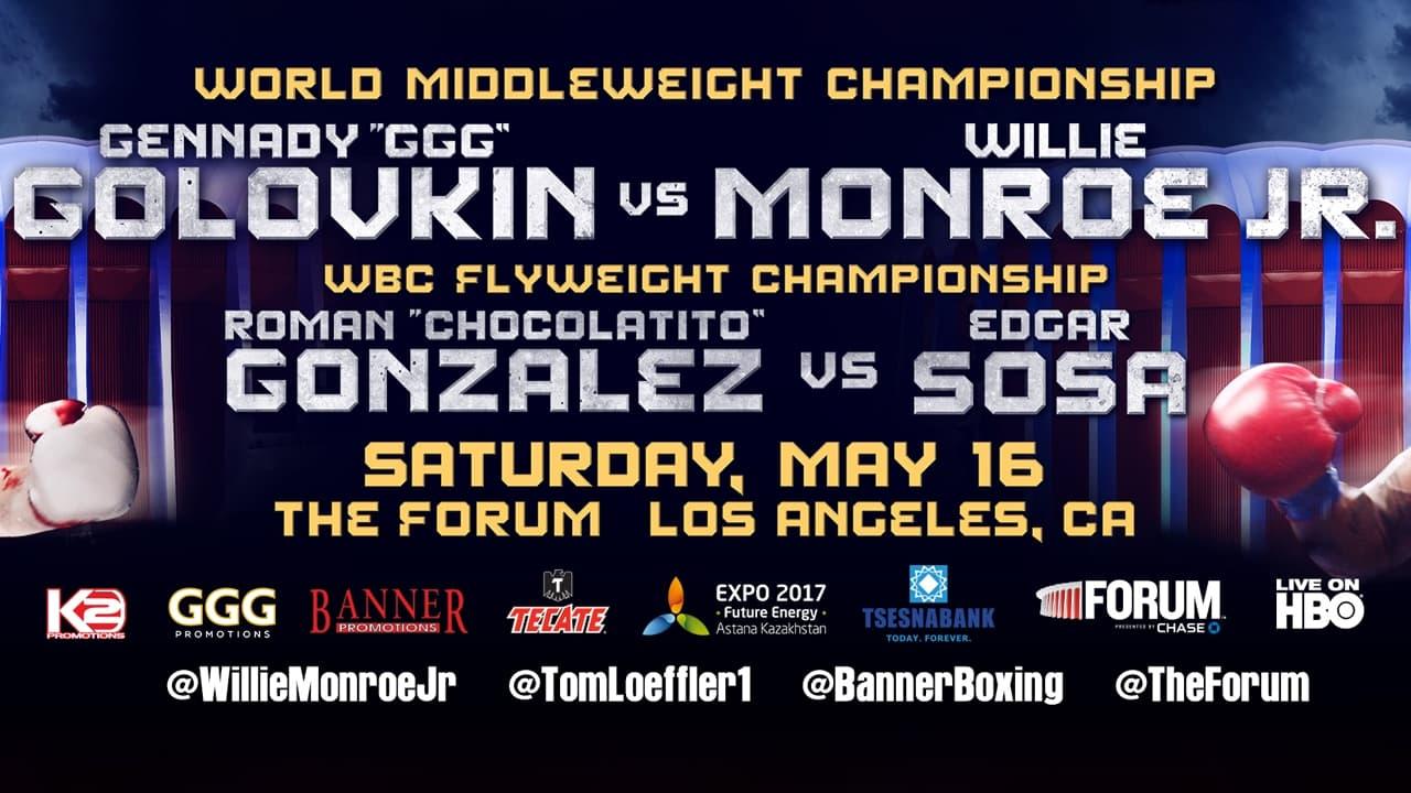 Gennady Golovkin vs. Willie Monroe Jr backdrop