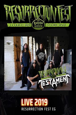 Testament - Live at Resurrection Fest EG 2019 poster