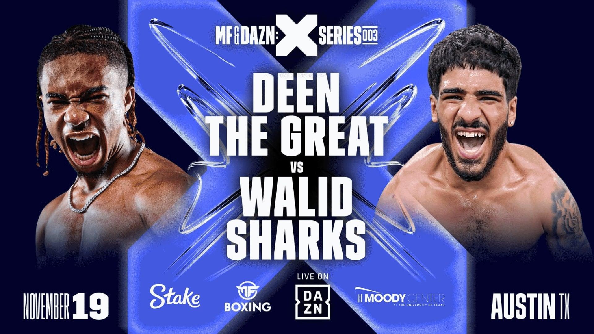 Deen The Great vs. Walid Sharks backdrop