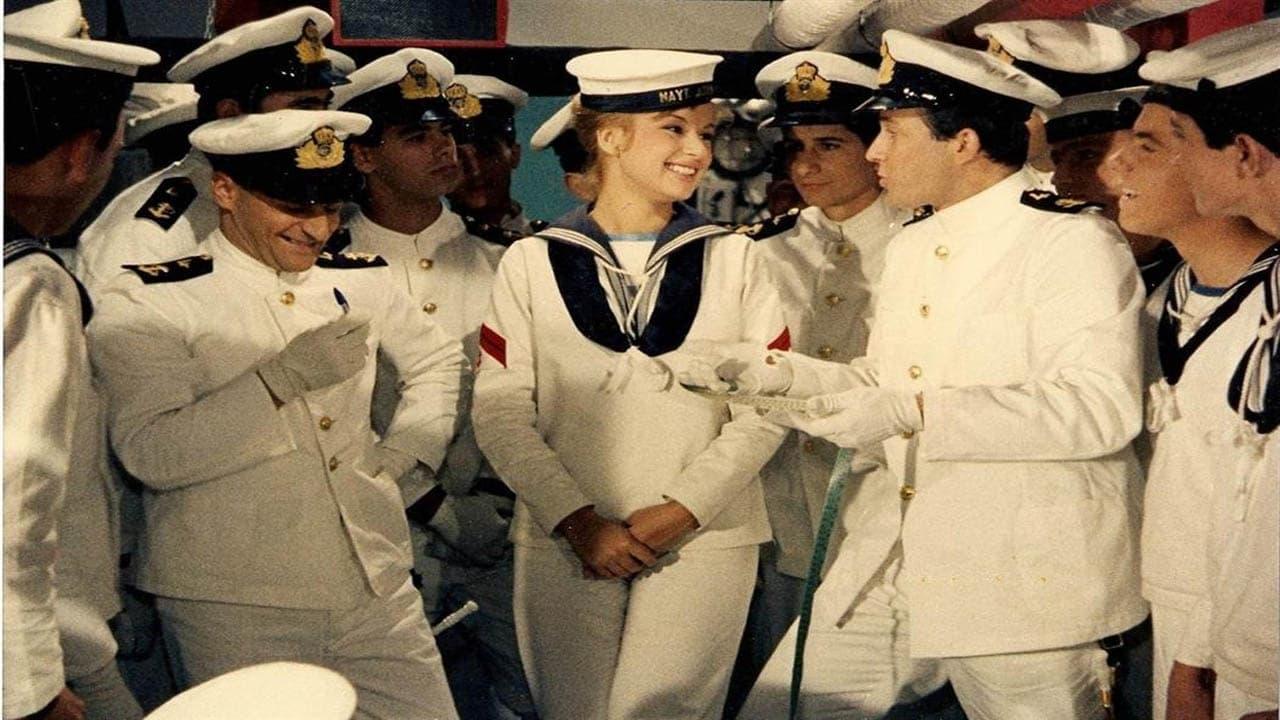 Alice in the Navy backdrop