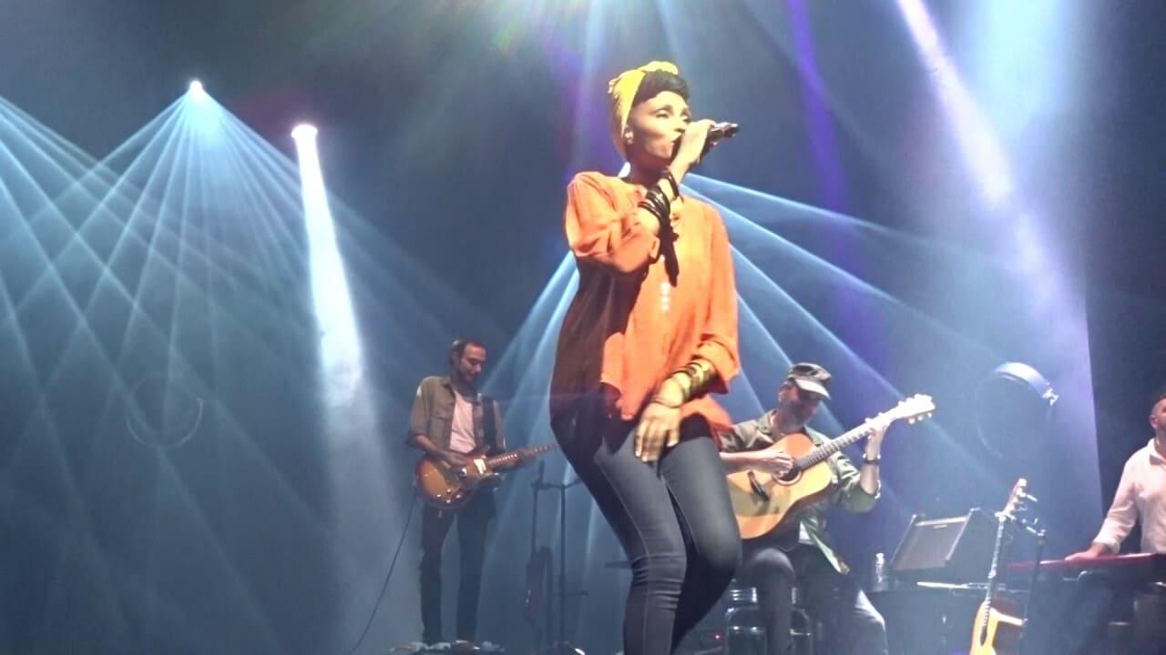 Imany à l'Olympia backdrop