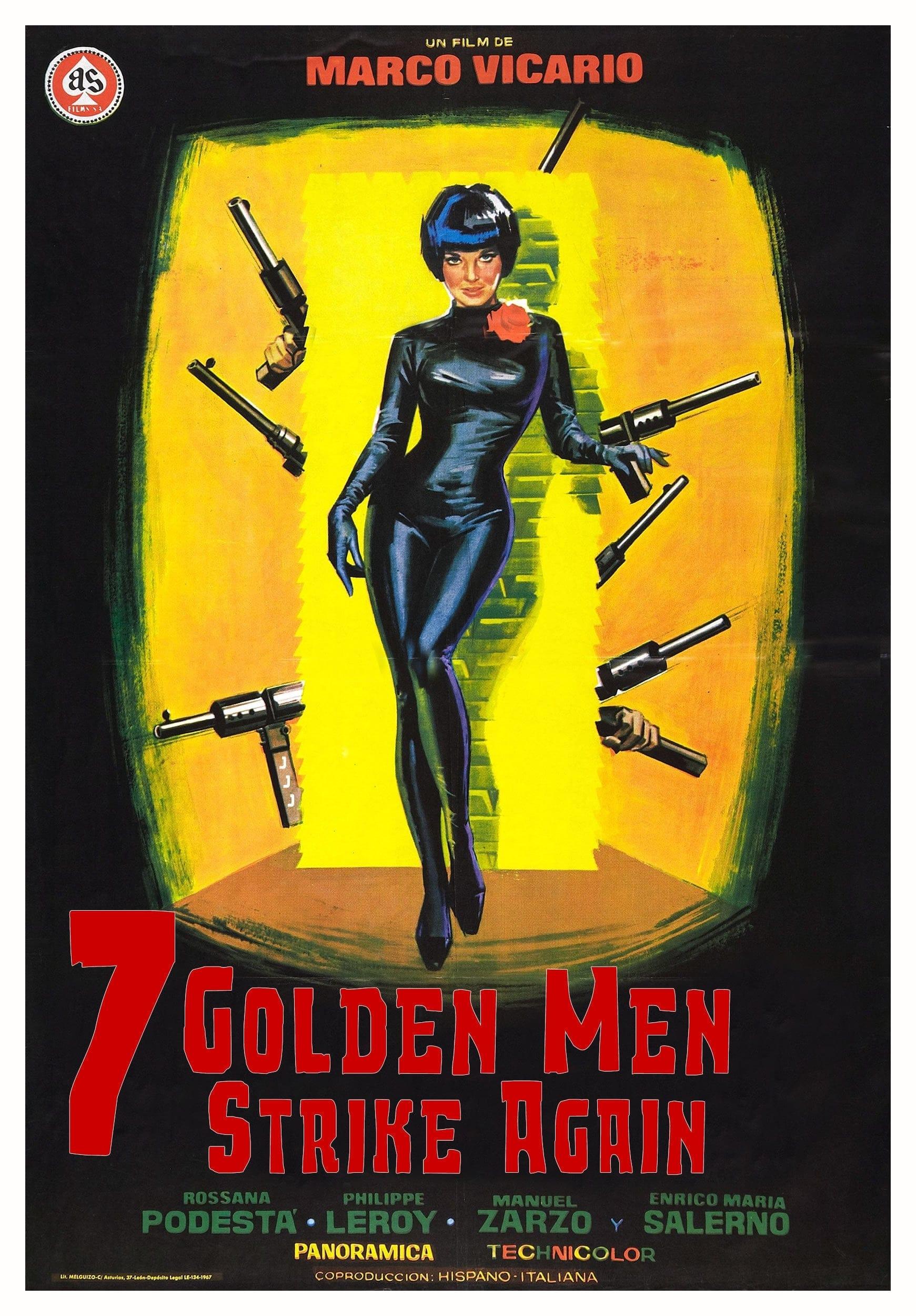 Seven Golden Men Strike Again poster