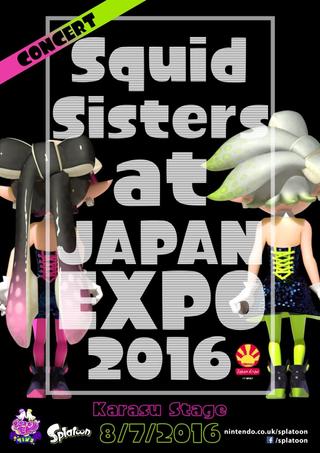 Splatoon - Squid Sisters Concert at Japan Expo 2016 poster