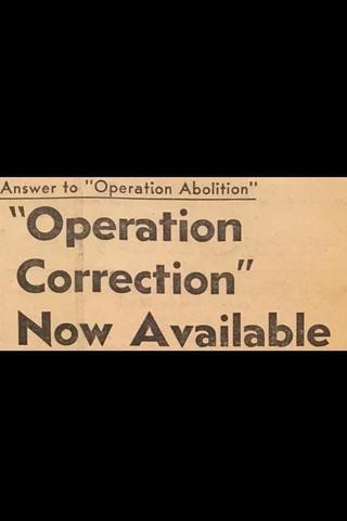 Operation Correction poster