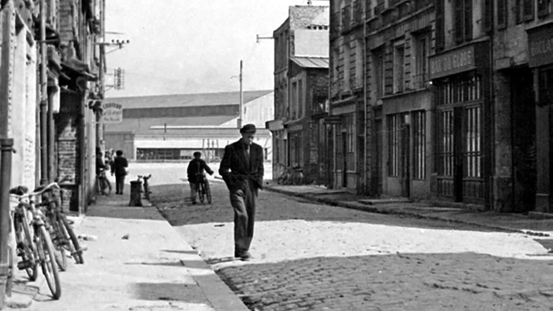 A Man Walks in the City backdrop