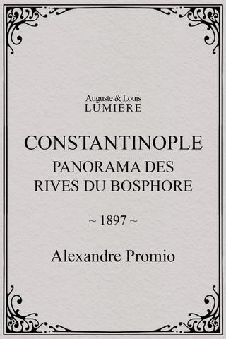 Constantinople, panorama des rives du Bosphore poster