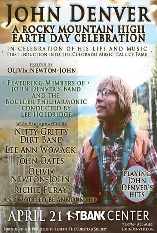 John Denver Rocky Mountain High An Earth Day Concert poster
