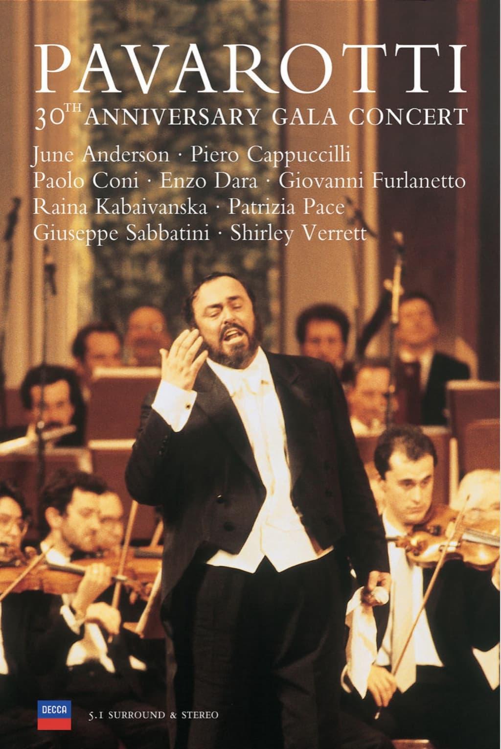 Pavarotti 30th Anniversary Gala Concert poster