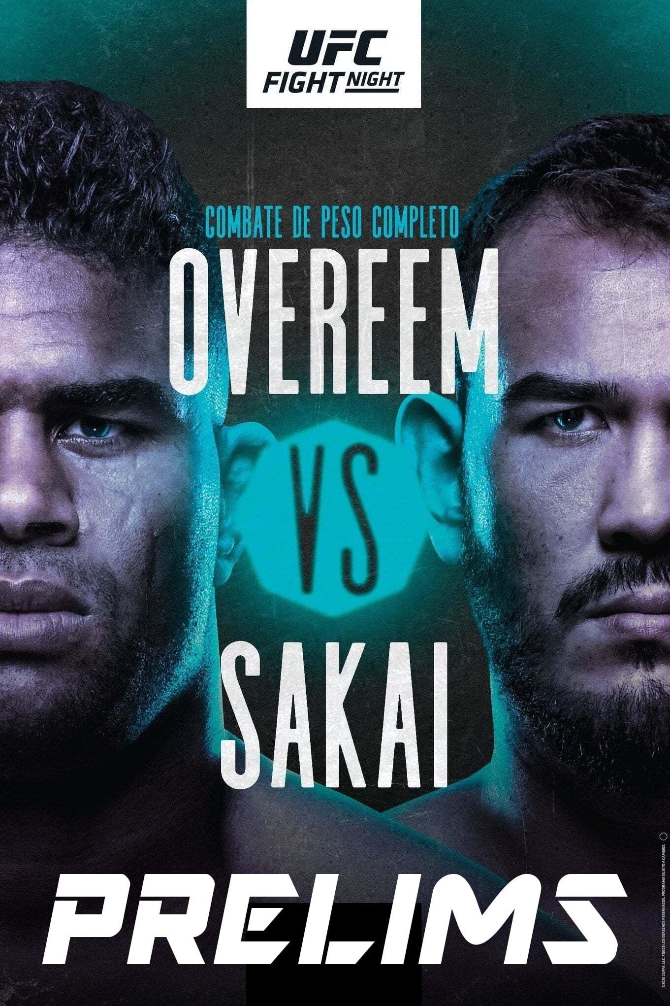UFC Fight Night 176: Overeem vs. Sakai poster