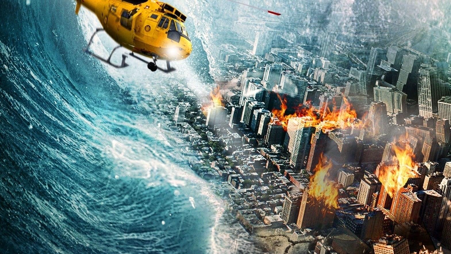 Disaster Wars: Earthquake vs. Tsunami backdrop