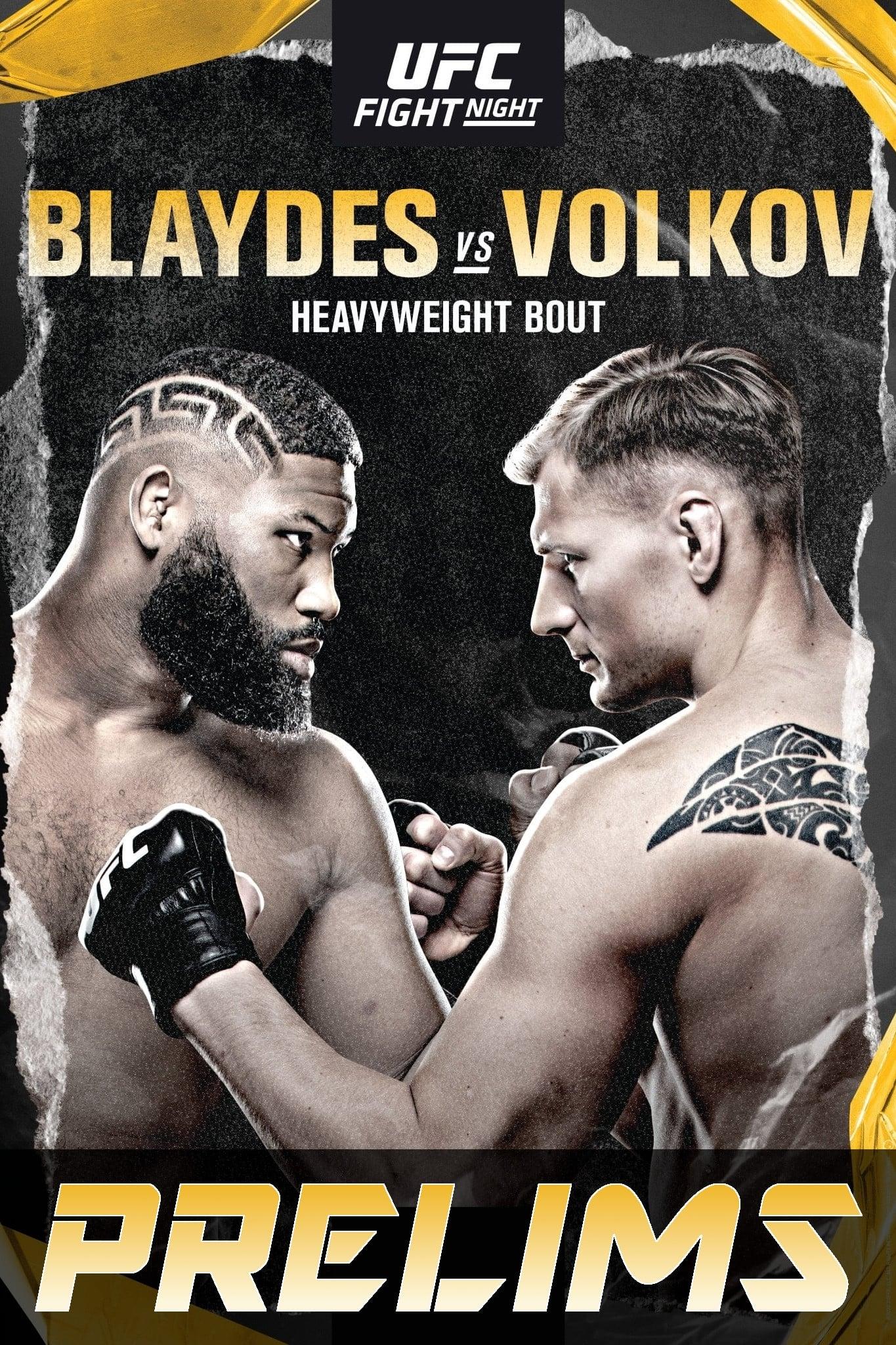 UFC on ESPN 11: Blaydes vs Volkov poster