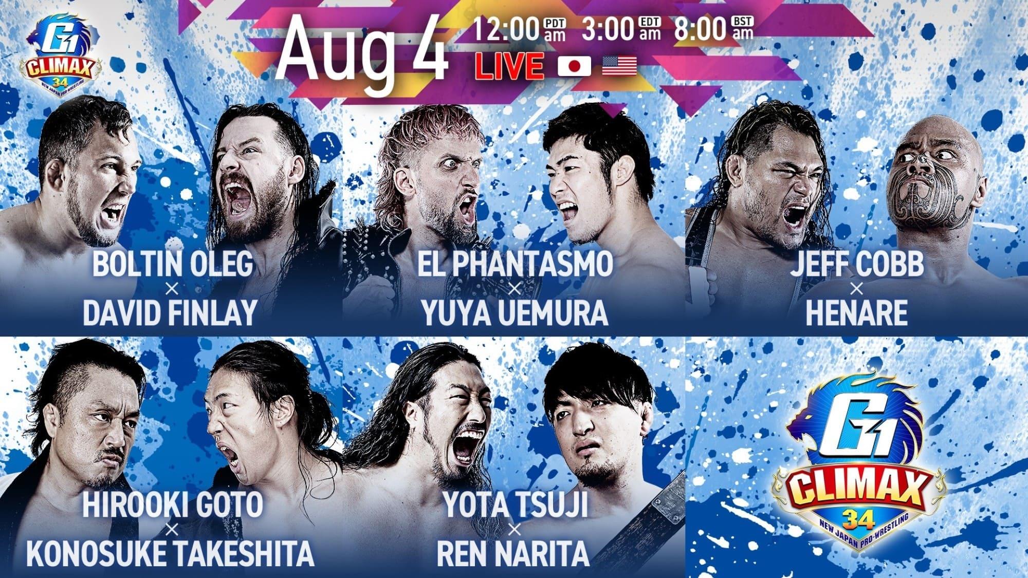 NJPW G1 Climax 34: Day 10 backdrop