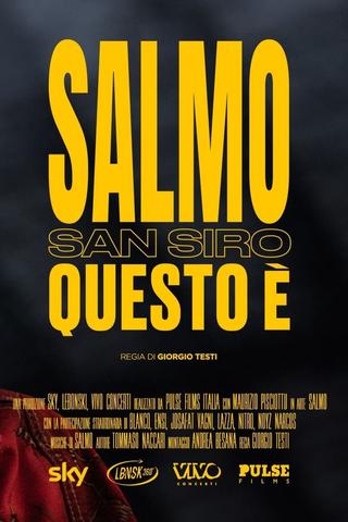 Salmo - San Siro, questo è poster