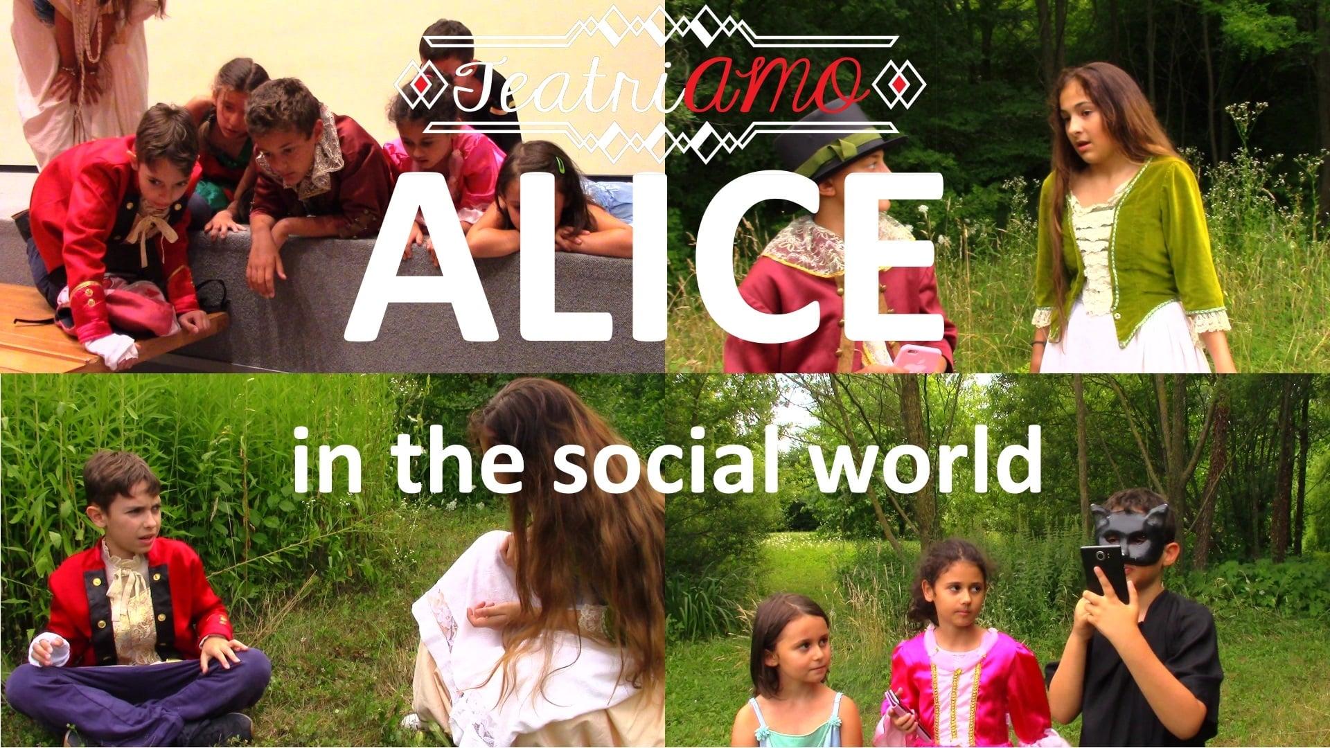 Alice in the social world backdrop