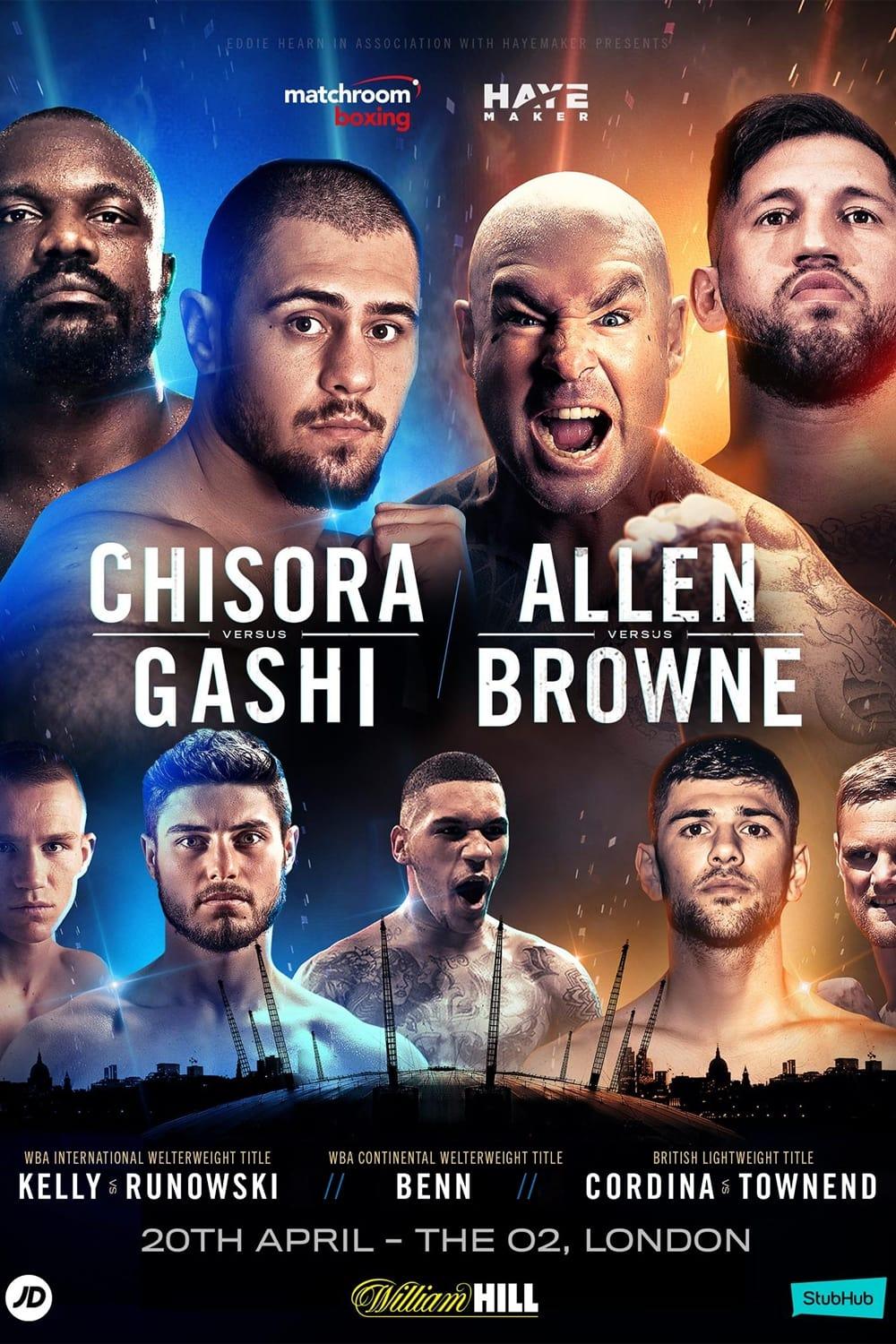 Derek Chisora vs. Senad Gashi poster