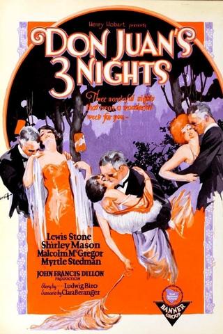 Don Juan's 3 Nights poster