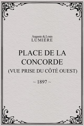 Place de la Concorde (vue prise du côté ouest) poster