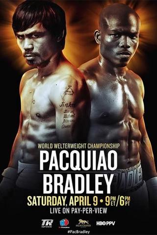 Manny Pacquiao vs. Timothy Bradley III poster