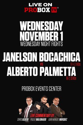 Janelson Bocachica vs. Alberto Palmetta poster