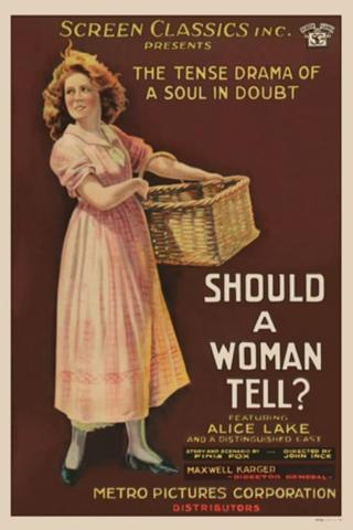 Should a Woman Tell? poster