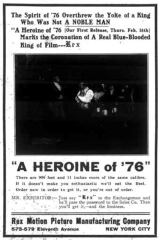 A Heroine of '76 poster