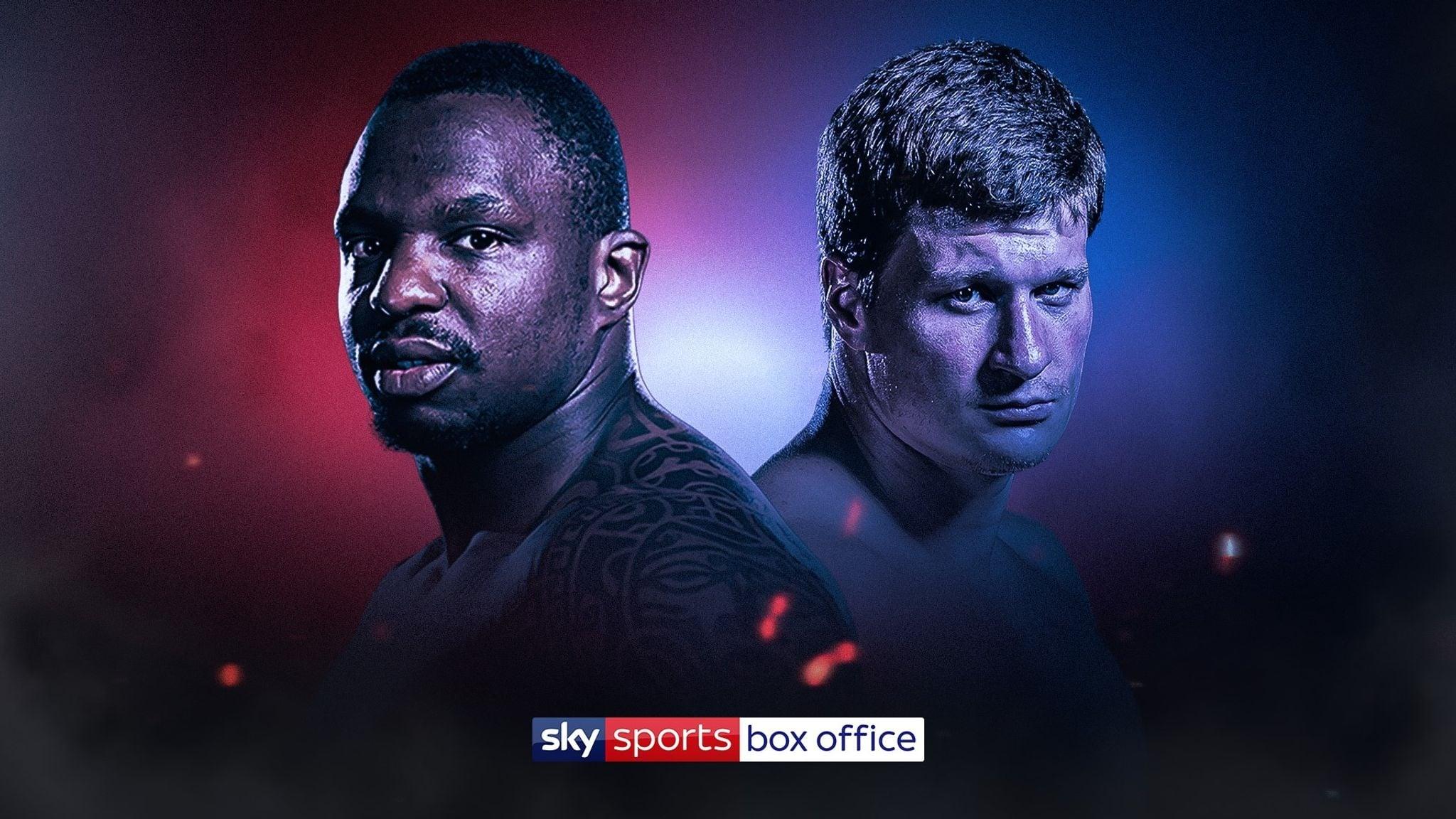 Dillian Whyte vs. Alexander Povetkin backdrop