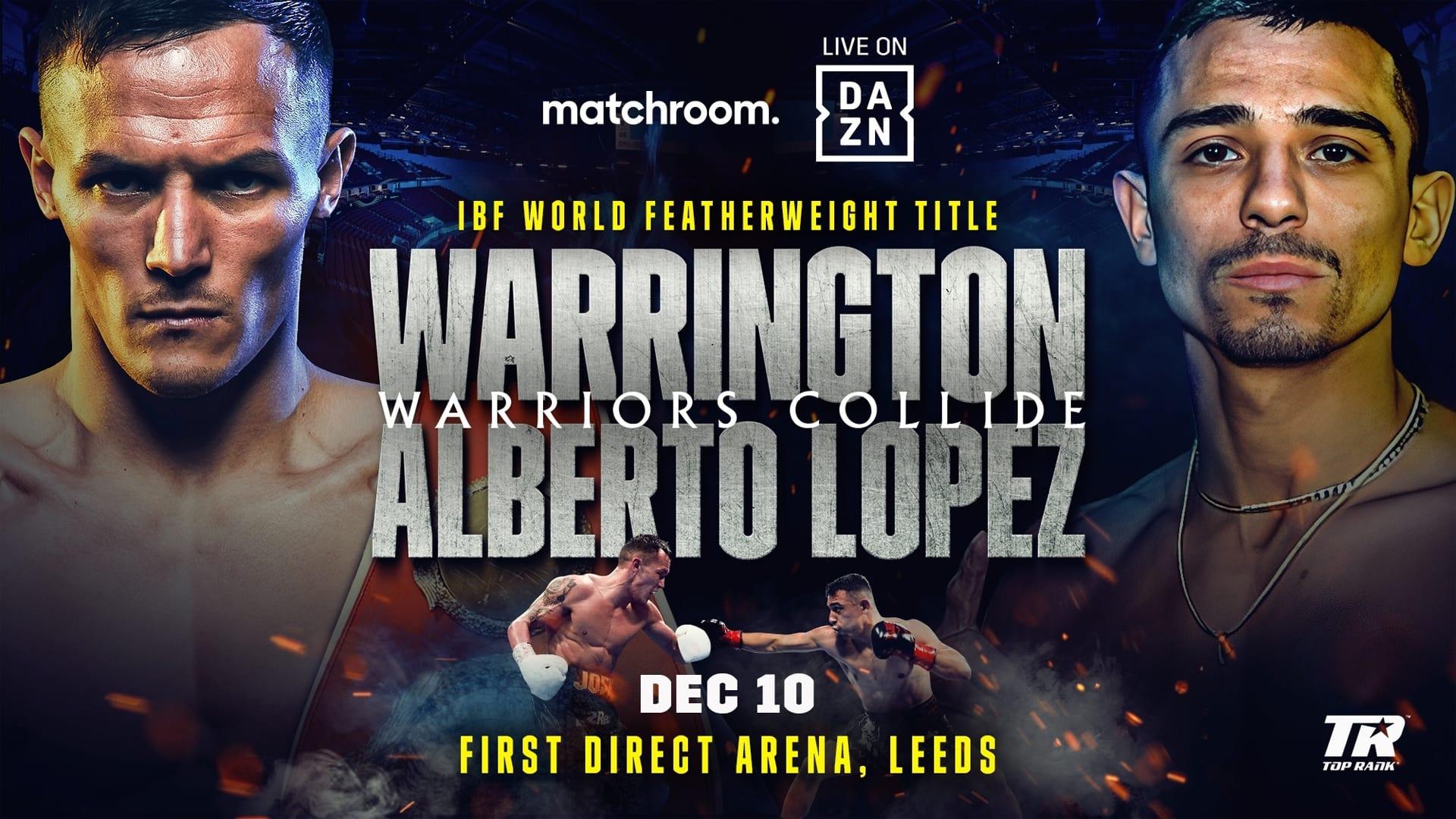 Josh Warrington vs. Luis Alberto Lopez backdrop