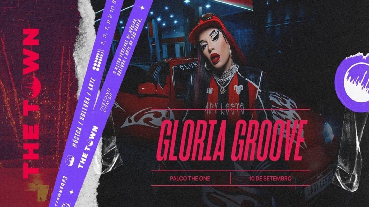 Gloria Groove - The Town 2023 backdrop