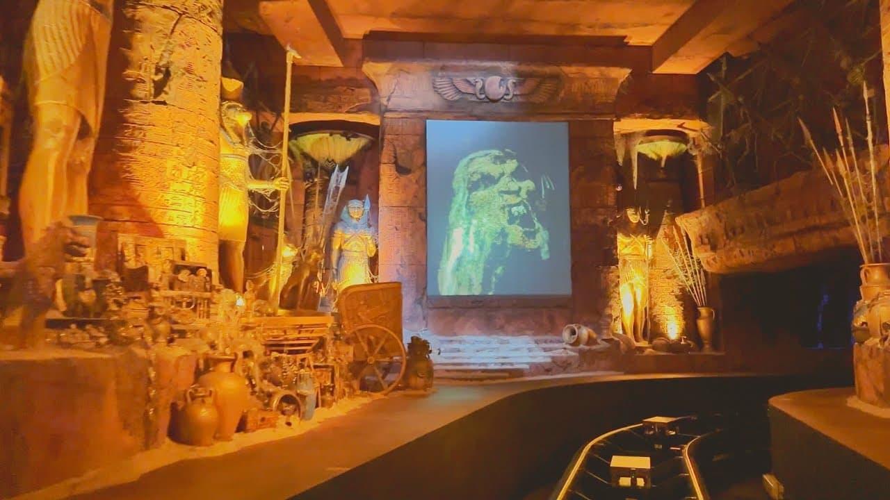 The making of Revenge of the Mummy - The Ride backdrop