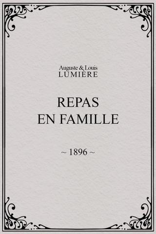 Repas en famille poster