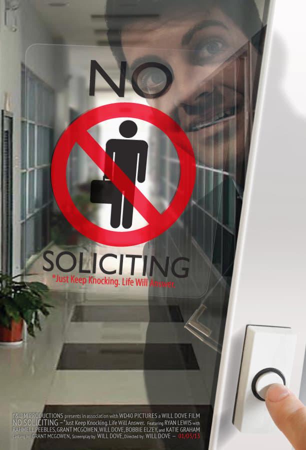 No Soliciting poster