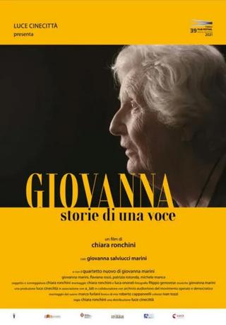GIOVANNA, STORIE DI UNA VOCE poster