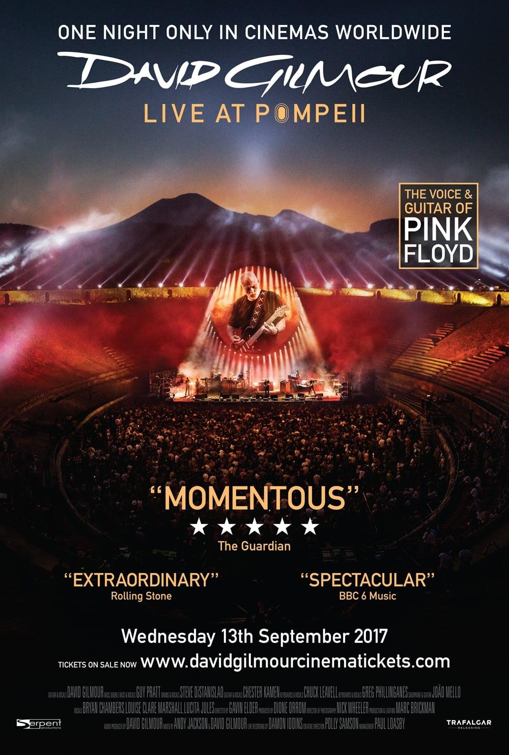 David Gilmour - Live at Pompeii poster