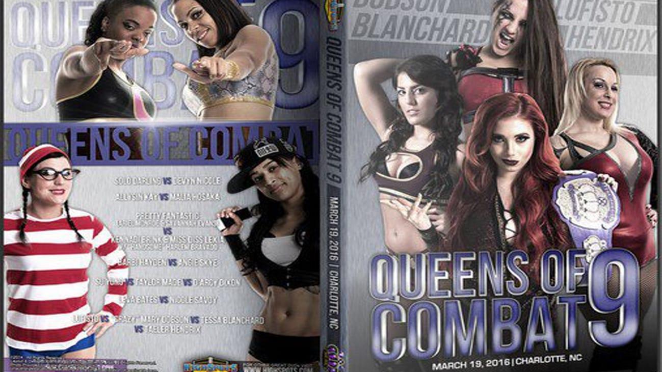 Queens of Combat QOC 9 backdrop