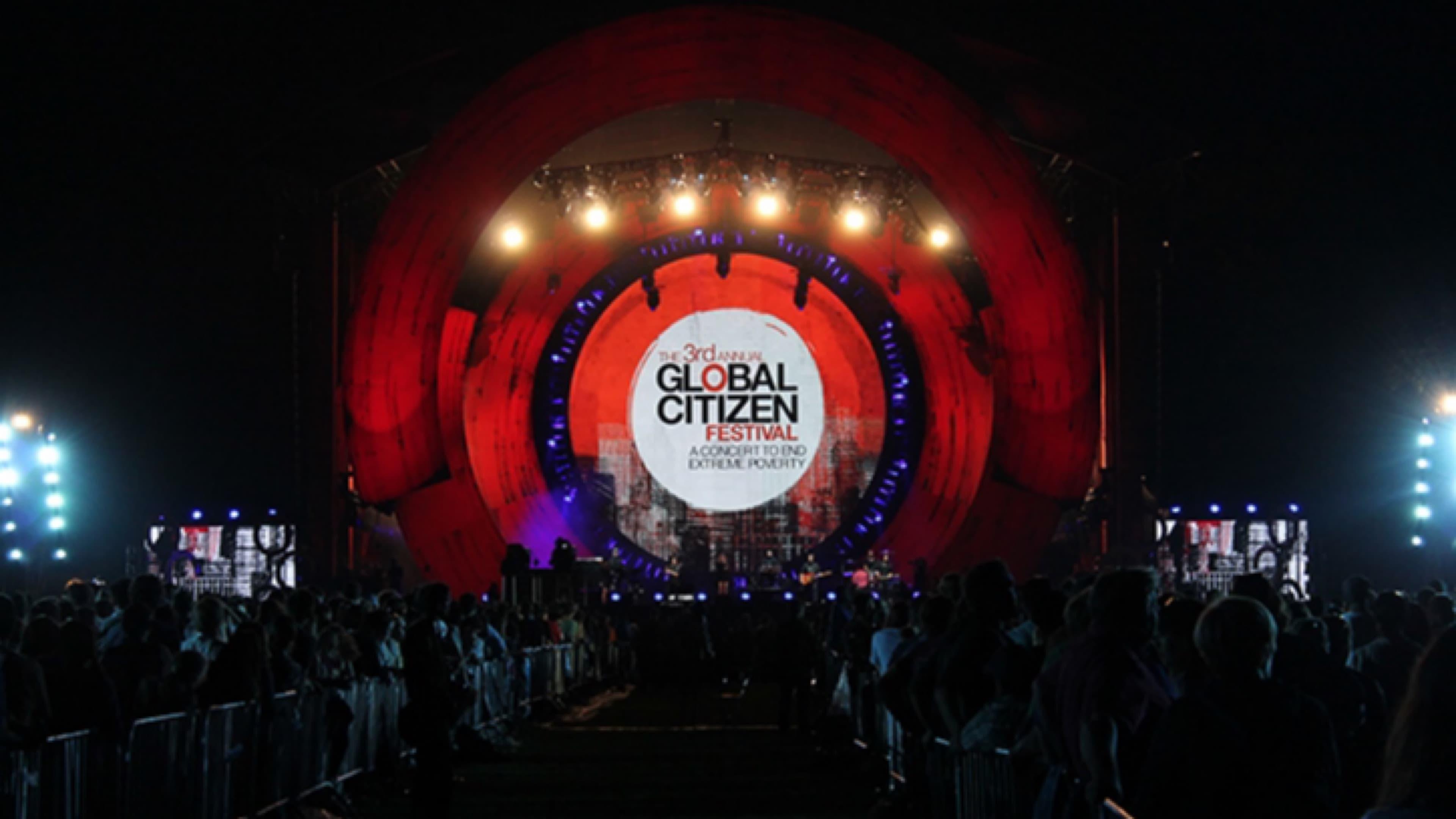 Global Citizen Festival 2014 backdrop