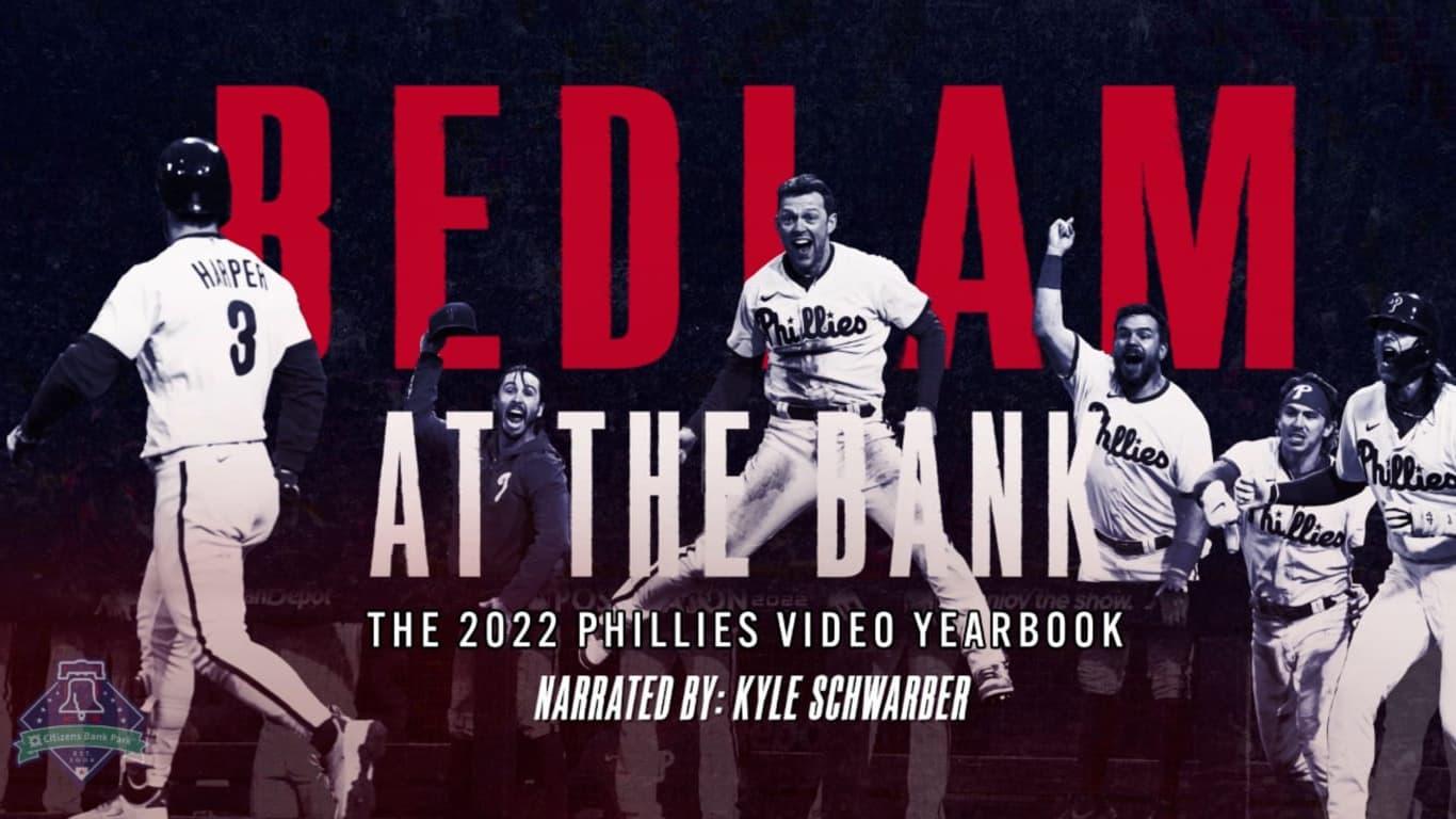 Bedlam At The Bank: The 2022 Phillies Yearbook backdrop