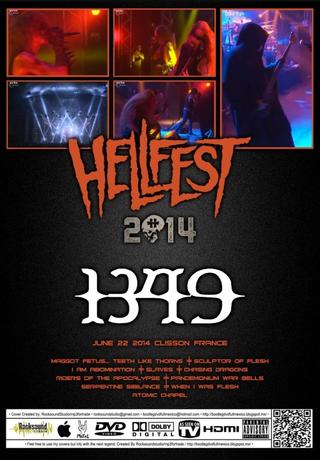 1349 - Live at Hellfest, Clisson, FRA 2014 poster