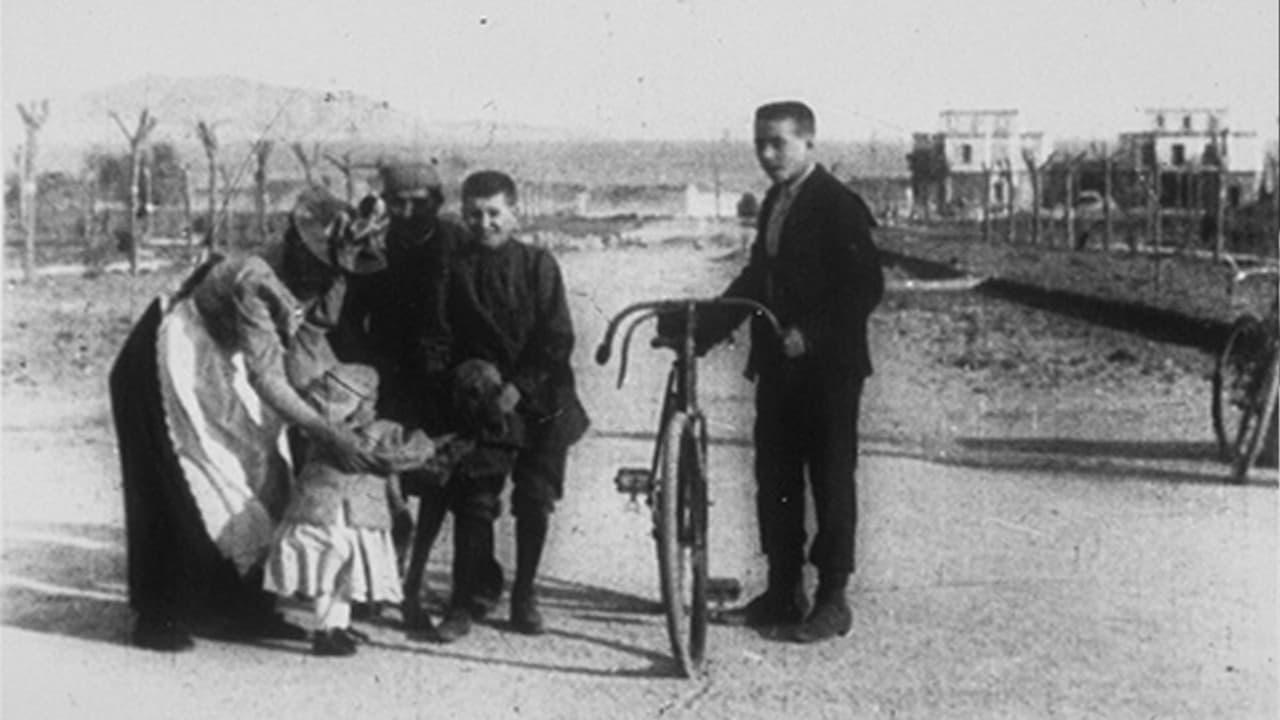 Leçon de bicyclette backdrop