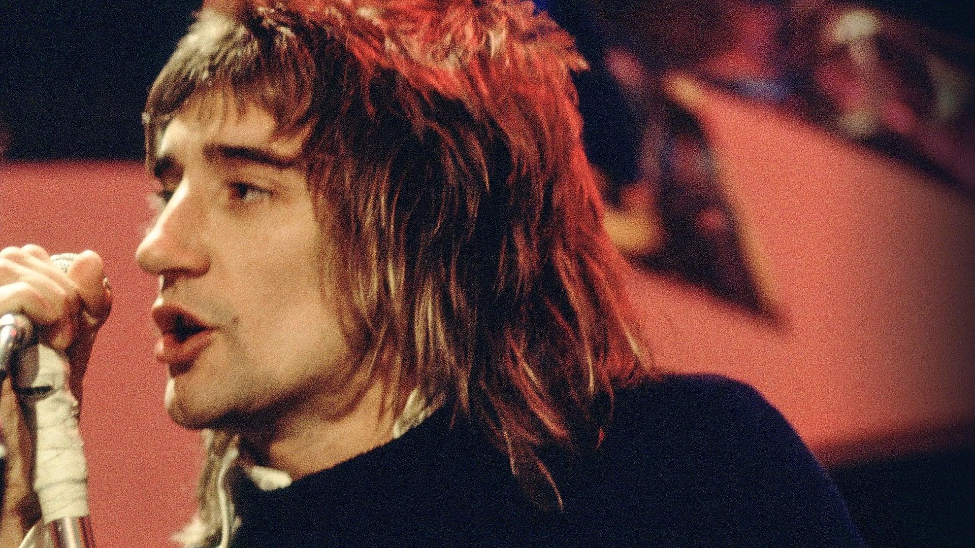 Rod Stewart at the BBC 2 backdrop