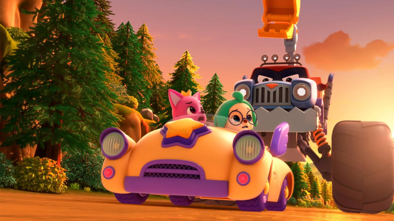 Pinkfong & Hogi Mini-Movie: The Tricky Three Cars backdrop