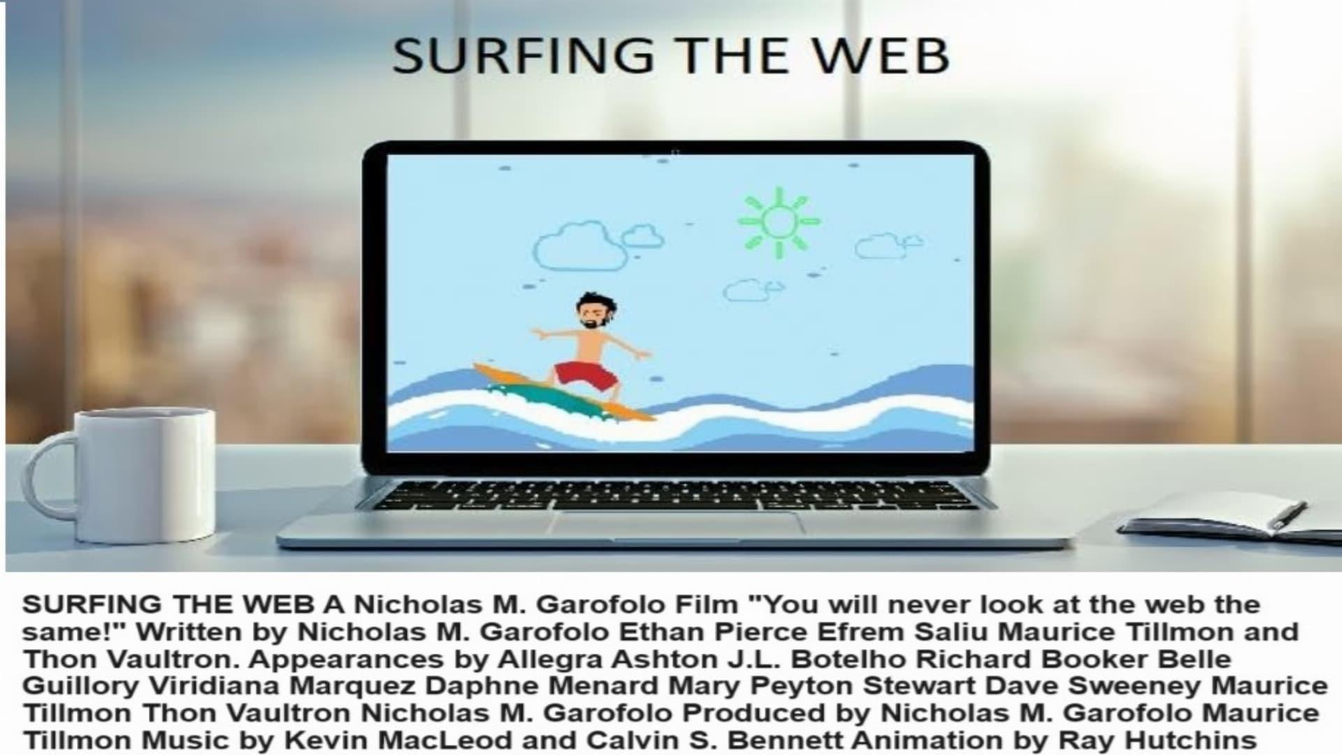 Surfing the Web backdrop