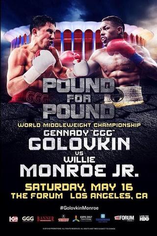 Gennady Golovkin vs. Willie Monroe Jr poster