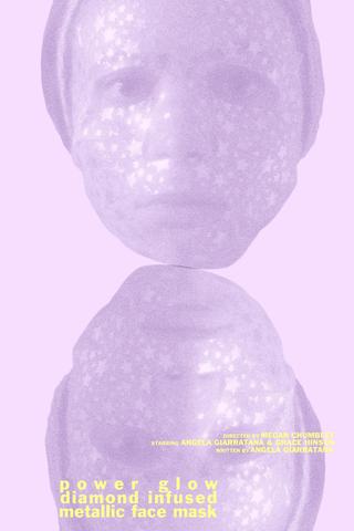 power glow diamond infused metallic face mask poster