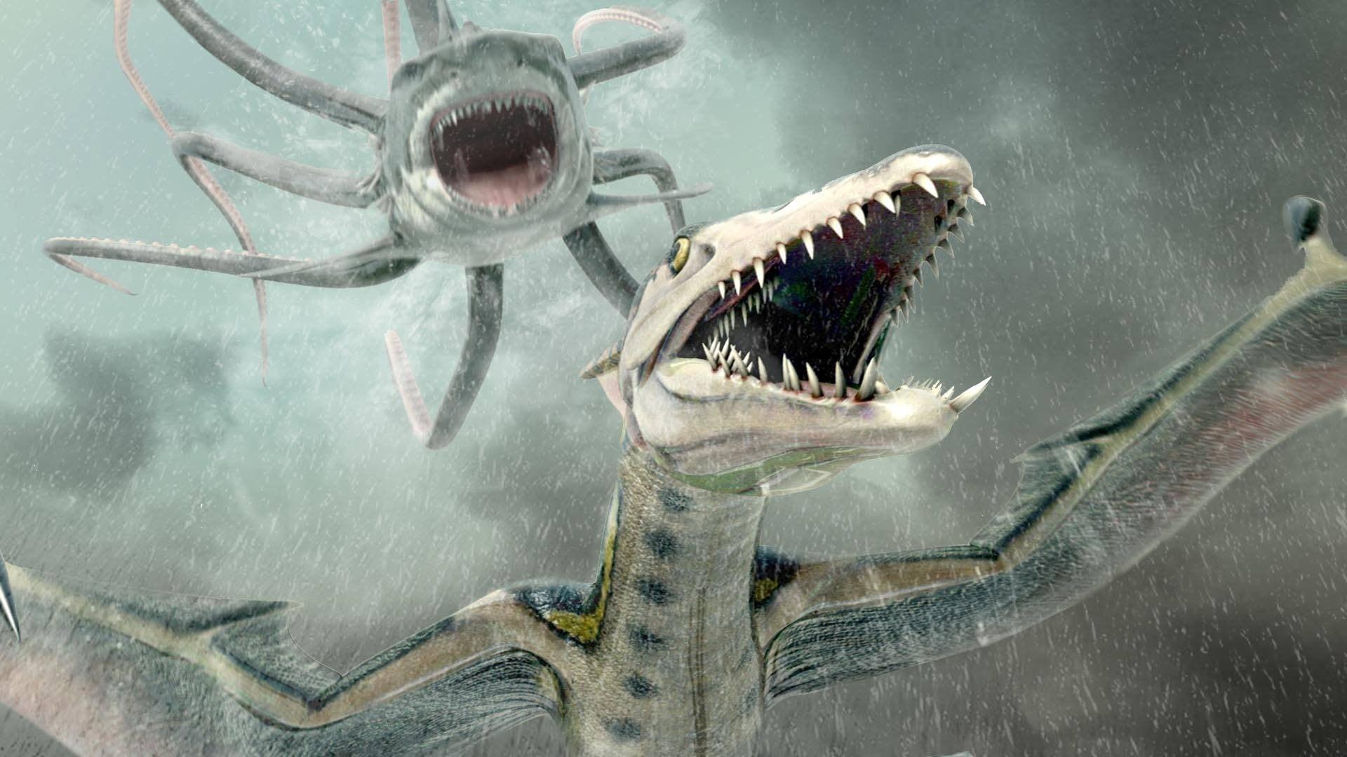 Sharktopus vs. Pteracuda backdrop