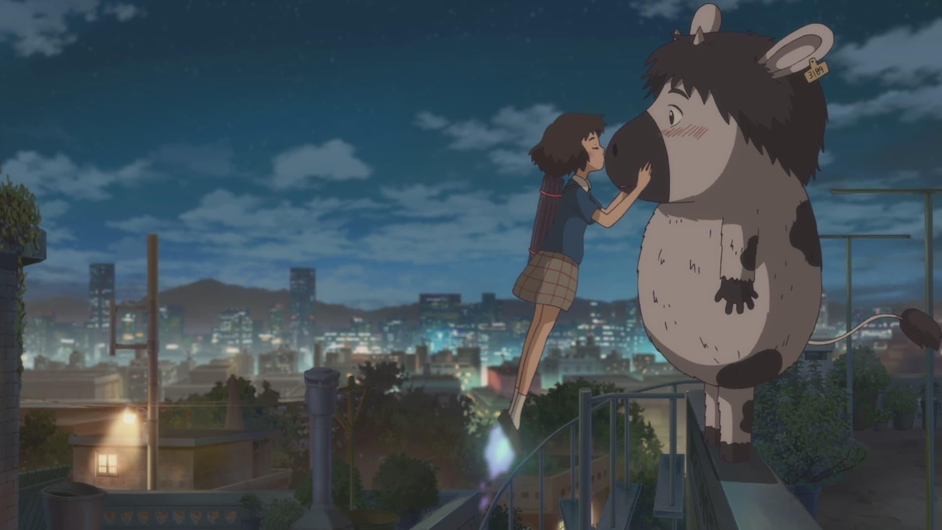 The Satellite Girl and Milk Cow backdrop
