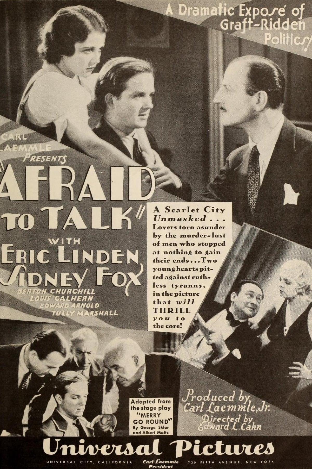 Afraid to Talk poster